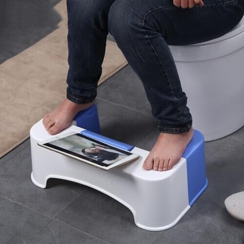 2017no slip toilet foot stool potty stool squat Crouch hole folding toilet stool squat potty stool phone holder design