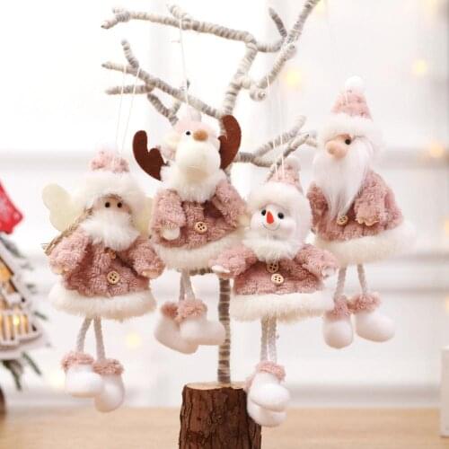 Christmas Decorations Creative Christmas Pendant Old Man Snowman Doll Doll Mini Doll Wool Cloth with Soft Nap 1 Pcs Products