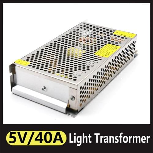 LED Power Suply Adapter Lighting Transformer DC stabilized To 5V 200W Switching Power Supply 40A led Switching Power