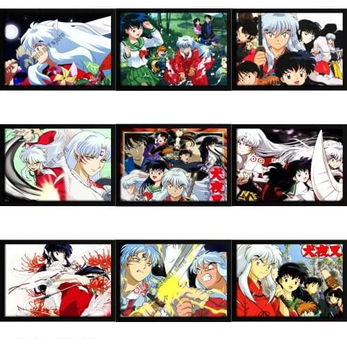Diamond Painting 5D Full Square Inuyasha Japanese Cartoon Anime Embroidery Diamond Mosaic Cross Stitch Kits Home Decoration