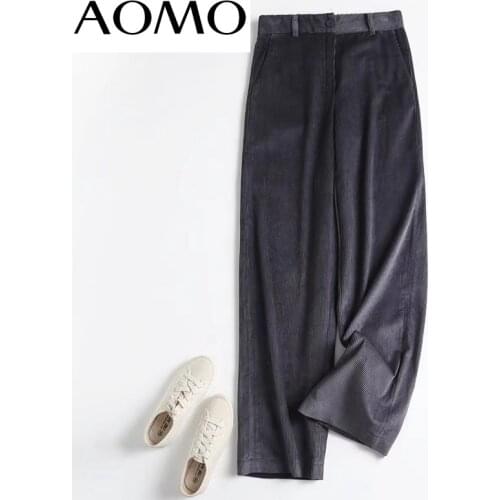 Женские вельветовые брюки AOMO China At AliExpress