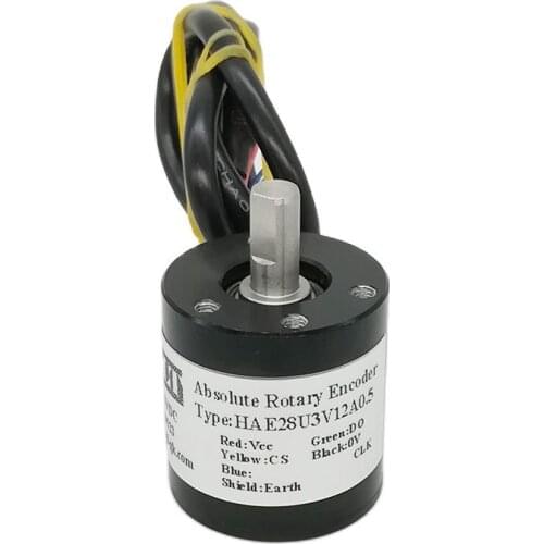 CALT 28mmouter 6mm shaft magnetic hall encoder 5v 10 12 bit 4096 resolution measuring angle absolute type SSI output HAE28