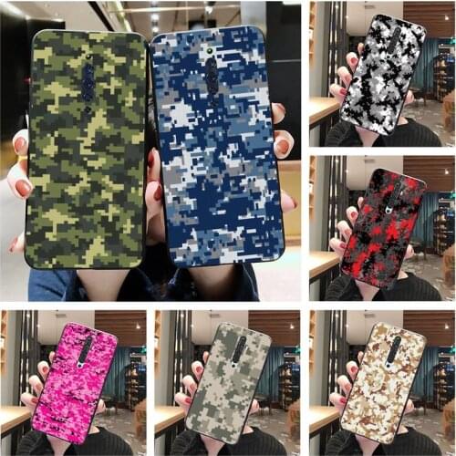 Digital Camouflage Camo Army Green Phone Case For Oppo A5 A9 2020 Reno2 z Renoace 3pro A73S A71 F11