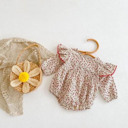 0-24M Newborn Kid Baby Girls Clothes Autumn Long Sleeve Floral Romper Elegant Cute Sweet Princess Flower Jumpsuit Outfit