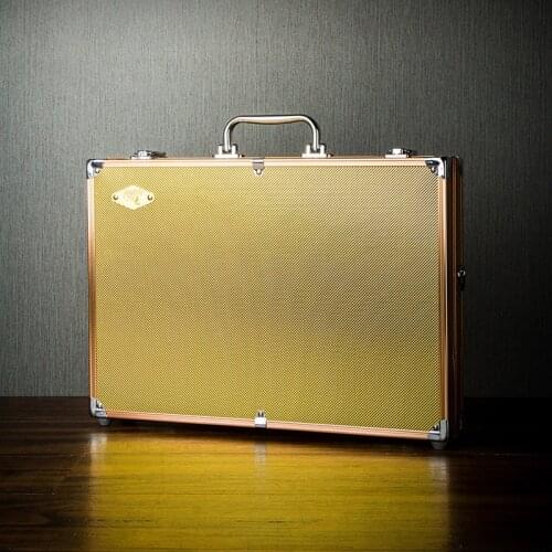 LUBINSKI Elegant Humidor Cigar Case Mat Tote Style Cigar Box Travel Portable Cigar Humidor Tool For Cohiba Cigars