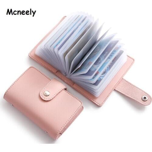 Hot Sale Bank Credit Card Holder Case Unisex Business Card Holder Wallet ID Holders High Capacity Card Holder 26 Cards