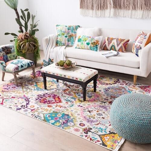 Turkey Imported Carpet Living Room Bedroom Persian Floor Mat Household Sofa Floor Tea Table Door Mat Thick Bedside Mat S and Rug