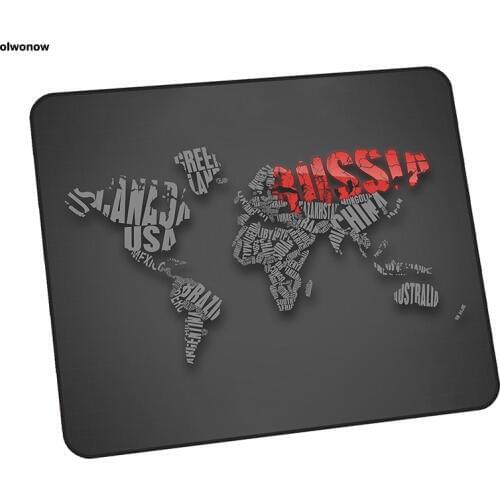 World map mouse pad New arrival 30x25cm mousepads best gaming mousepad gamer thick personalized mouse pads keyboard pc pad