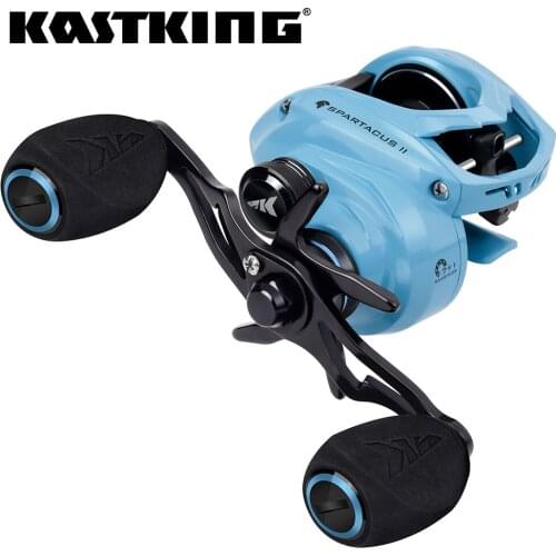 KastKing Spartacus II Blue Color Baitcasting Reel 8KG Max Drag 7+1 Ball Bearings 7.2:1 High Speed Gear Ratio Fishing Coil