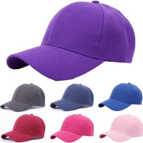 Men Women Classic Baseball Cap Solid Color Simple Outdoor Visor Golf Hat Caps HATCS0336