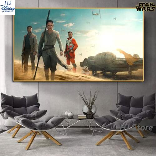 Classic TV Star Wars Forces of Destiny Canvas Prints Roy Skywalker Disney Posters Painting For Living Room Home Decoration Gifts
