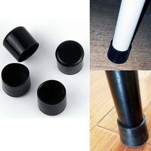 4pcs Chair Leg End Caps Covers Rubber Furniture Foot Table Tips Floor Protectors For Indoor Home Outdoor Patio Garden Office