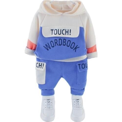 New Winter Baby Boys Girls Clothes Fashion Children Letter Hoodies Pants 2Pcs/sets Toddler Casual Costume Infant Kids Tracksuits