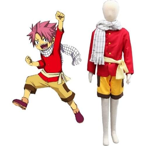 Anime Fairy Tail Etherious Natsu Dragneel Cosplay Costumes Sets