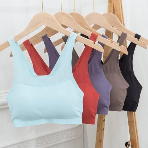 New Style Womens Underwear Tube Top Brassiere Fashion Solid Color Tops Female Sports Tank Up Girls Push Up Bra Sexy Lingerie