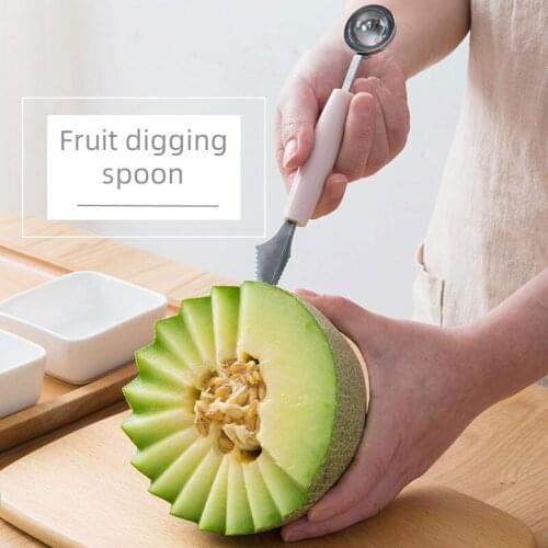 Fruit Carving Knife Watermelon Baller Ice Cream Fruit Digging Spoon Dig Ball Tools Kitchen Gadget Utensilios Vegetable Cutter
