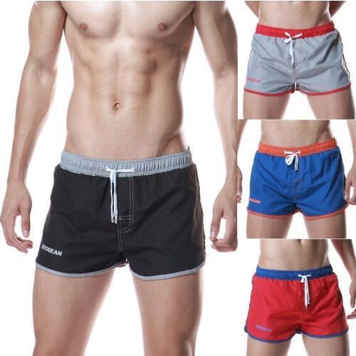 Seobean New Mens Boxer Shorts Male Casual Wear Pockets Summer Beach Shorts Small Homme Quick-dry Trunks Mens Drawstring Waist