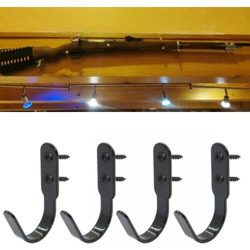 Gun Rack Shotgun Hooks Rifle Hangers Archery Bow Wall Mount Storage (pack of 4)