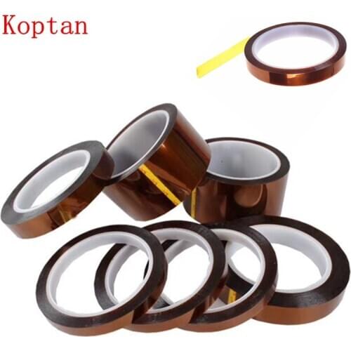 High Temperature Resistant Tape Kapton Thermal Insulation Tape 5/10/15/20/x33M 3D Printer Parts protection Tape