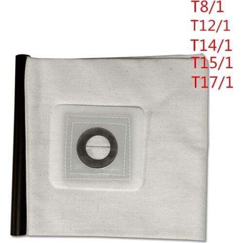 For KARCHER VACUUM CLEANER Cloth DUST Filter BAGS T8/1 T12/1 T14/1 T15/1 T17/1 1pc High quality Washable Vacuum Cleaner parts