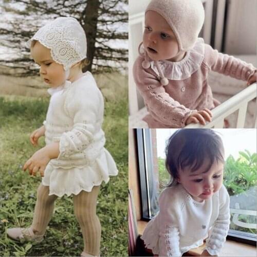 Soft breathable Cotton knitted long sleeve sweaters+skirt shorts set for girls clothing set autumn winter infant baby outfits