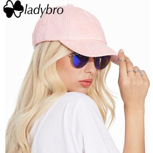 Ladybro Spring Women Hat Cap Casual Ladies Dad Hat Men Brand 6 panel Suede Baseball Cap Bone Male Female Snapback Casquette