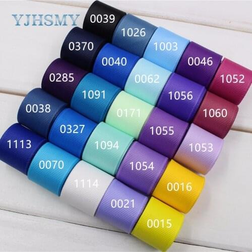 YJHSMY J-17330-L25MM-0015,25 mm 10 yards Solid Color Ribbons Thermal transfer Printed grosgrain Wedding Accessories DIY material