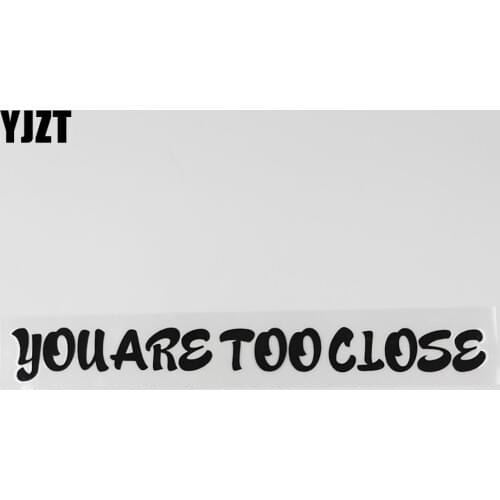 YJZT 19.3CM*2.2CM Interesting Funny And Humorous Car Sticker Vinyl 13D-0028