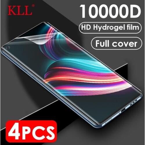 4Pcs full cover screen protector for oppo realme 8 7 6 x7 max x50 x2 q3 pro 6i xt c25s c21 c3 c20 c15 gt neo hydrogel film