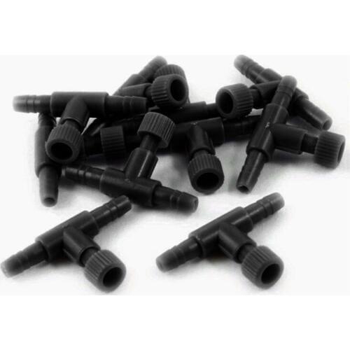 10pcs 4mm Fish Tank Aquarium Air Line Tubing Pipe Tube Adjustable Connector Pump Flow Control Valves Switch Tap Hose Trachea Set