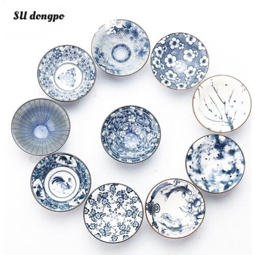 Blue and White Porcelain Teacup Ceramic Kung Fu Teacup Single Cup Ten Kinds of Chinese Style Tea Bowl
