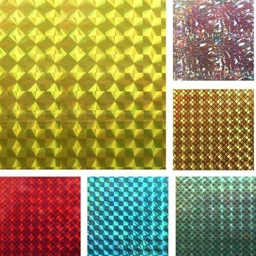 2pcs 10*21cm Holographic Adhesive Film Flash Tape For Lure Making Fly Tying Metal Hard Baits Change Color Sticker