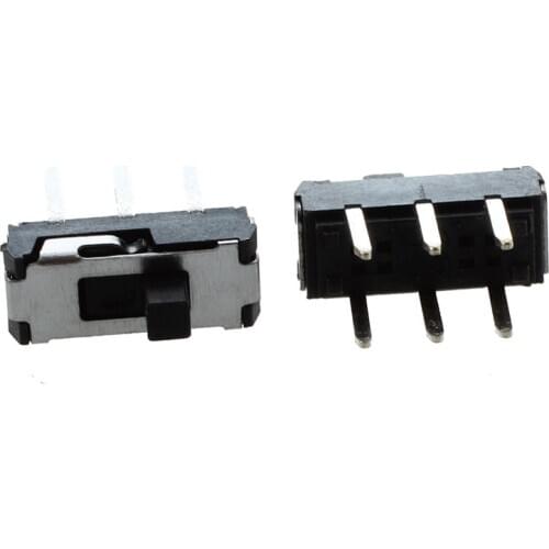 20 Pcs On/Off/On DPDT 2P2T 6 Pin Vertical DIP Slide Switch 9x4x3.5mm