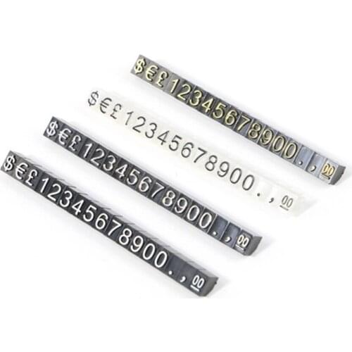 50 pcs rice Numeral Cubes Sale Price Display stand Adjustable Number Digits Tag Sign Watch Jewelries Pop Pricing Display Stand