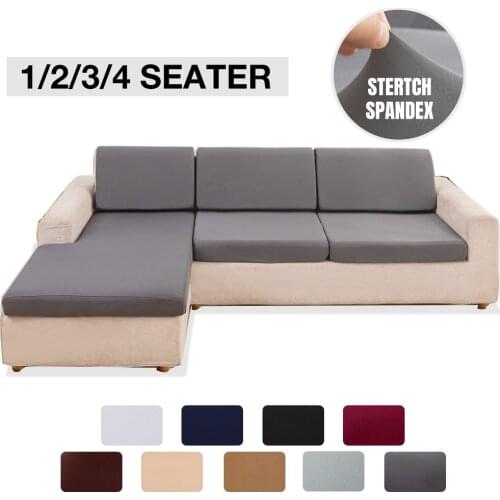 Sofa Seat Cushion Cover for Furniture Elastic Protector Covers Pets Kids Washable Removable Livingroom Sofas Cushion Case