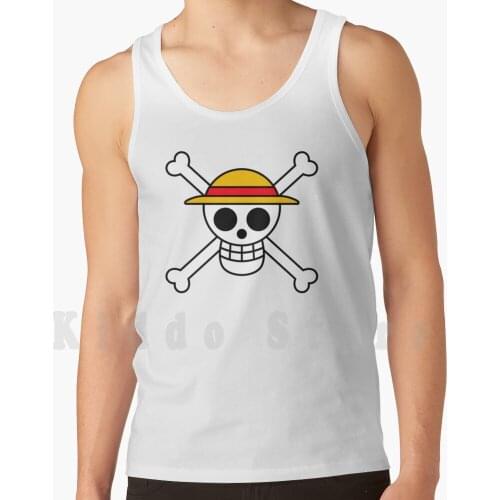 Hat Pirates Jolly Roger tank tops vest sleeveless Hat Pirates One Piece Anime Monkey D Luffy One Piece One
