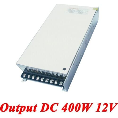 S-400-12 switching power supply 400W 12v 33A,Single Output voltage converter for Led Strip,AC110V/220V Transformer to DC 12V