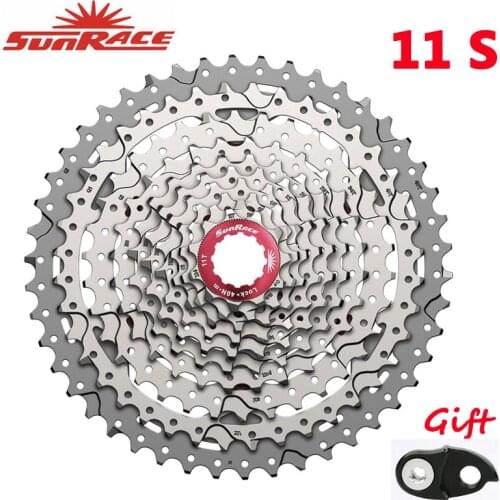 SunRace CSMS8 CSMX8 Cassette 11 Speed Wide Ratio Bicycle Cards type Flywheel Mountain Bike Freewheel 11-40T 11-42T 11-46T