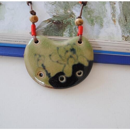 Supply Jingdezhen Ceramic necklace National Wind jewelry crafts porcelain Valentine 31001
