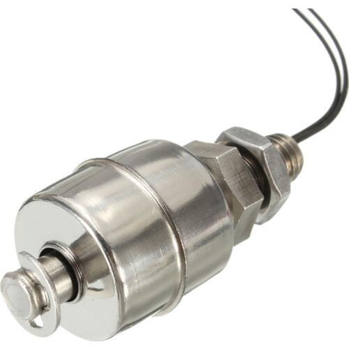 Hot sale 0-220V DC Silver MINI LS4G Liquid Water Level Control Sensor Stainless Steel Float Switch 45mm Line 35CM 10W precise