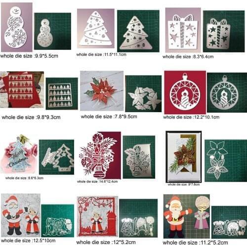 Elk Tree Christmas 2021 new metal cutting mold layer background craft template diy scrapbook paper photo card embossing mold