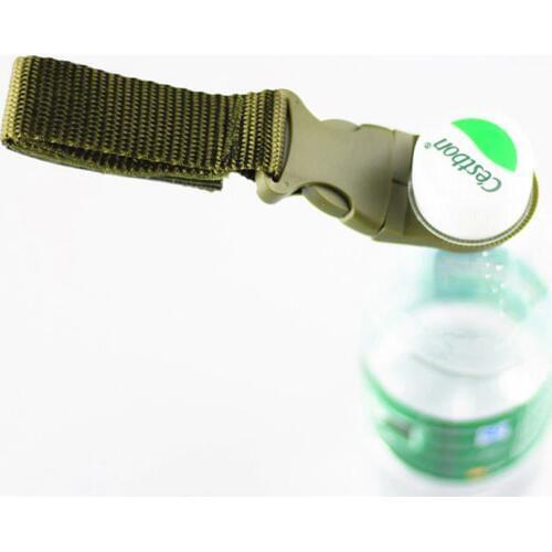 EDC Outdoor military Nylon Webbing Buckle Hook Water Bottle Holder Clip Climb Carabiner Belt Backpack Hanger Camping Equipment