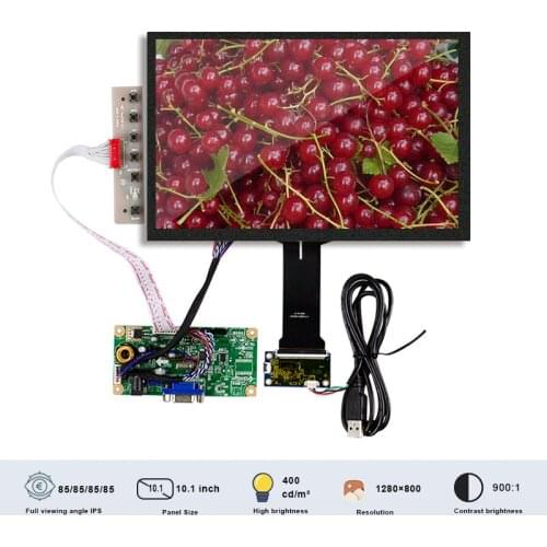 Original BOE EV101WXM-N10 10.1 Inch Touch Screen With Lcd Controller Board Lvds Interface 40 Pins 1280*800