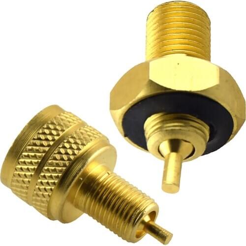 2 Pieces High Performance Tire Bore Valve Reducer Adapter Connector (External + Internal)