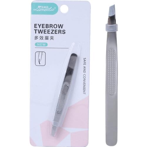 Stainless Steel Eyebrow Tweezers Face Hair Eye Brow Removal Eyelash Clip Women Beauty Makeup Tool Eye Brow Trimmer