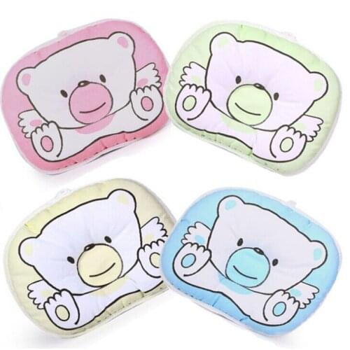 Infant Anti Roll Toddler Pillow Shape Toddler Cotton Pillow Support Cushion Pad Side Sleeping Anti Roll Newborn Baby Bedding