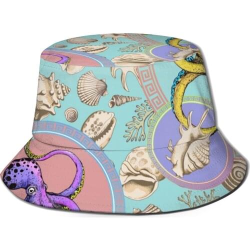 Fashion Women Fisherman Hats Female Spring And Summer Big Eaves European Floral Art Wild Outdoor Outing Sunbath Hat Dropshipping