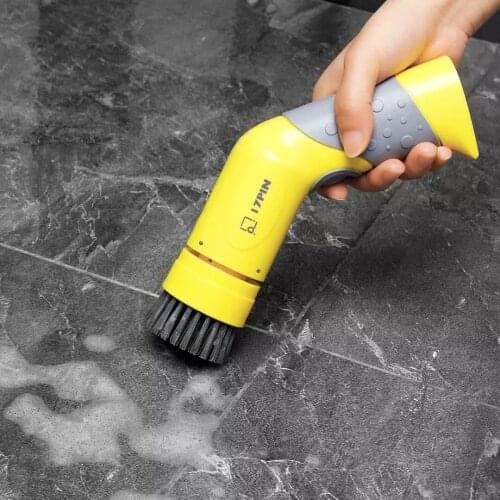 17PIN Handheld Electric Kitchen Washing Brush Waterproof Multifunctional Cleaner Powerful Decontamination Washing Machine