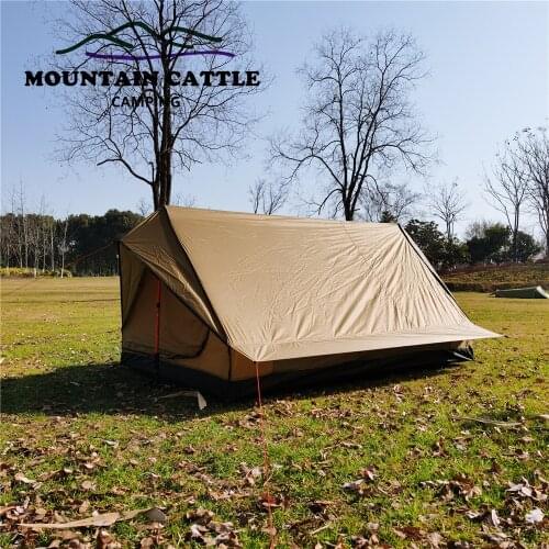 Ultralight 2 Person Backpacking Tent, Trekking Pole Tent for 4-Season(Not Include The Poles), Easy Setup Outdoor Camping Tent fo