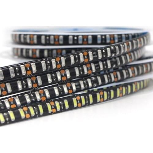 Ultra Bright 5630 5730 SMD flexible led strip light 120led/m 5m 600led DC12V Waterproof Black PCB Home Kitchen Decoration